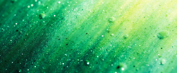 Canvas Print - Abstract Green Glitter Background