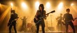 © indirah - Rock Band Performing Under Stage Lights