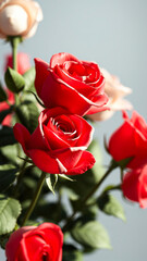 Sticker - Close-up of red roses