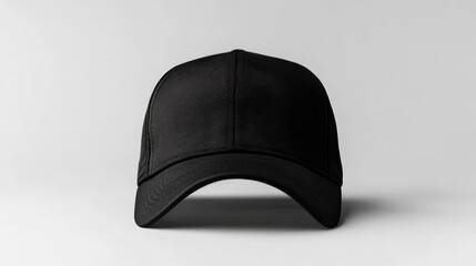 Black trucker hat mockup. Trucker hat template