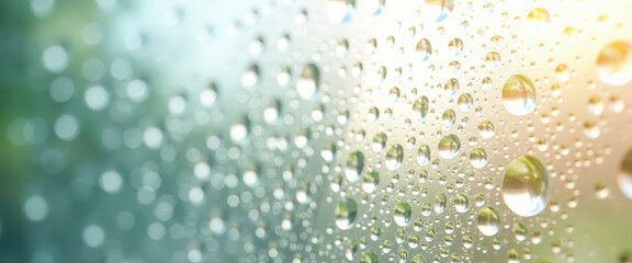 Sticker - Water Droplets On Glass