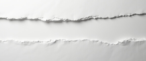 Canvas Print - Ripped White Paper Background