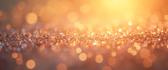 Poster - Abstract Golden Glitter Background