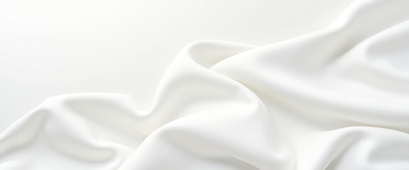 Poster - White Fabric Background