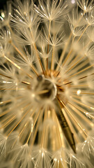 Canvas Print - Dandelion Seeds Macro