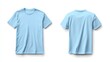 © Jane Kelly - Light blue t-shirt mockup. T-shirt front and back template