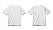 © Jane Kelly - White t-shirt mockup. T-shirt front and back template