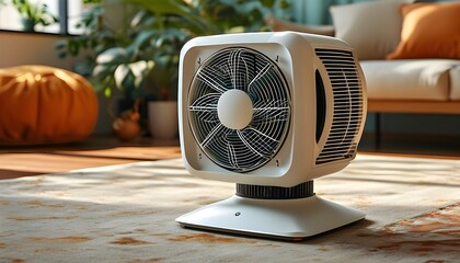 Innovative electric fan design optimizing ventilation with AI-enhanced cooling solutions for smart home comfort