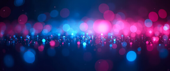 Poster - Abstract Blue and Pink Bokeh Background