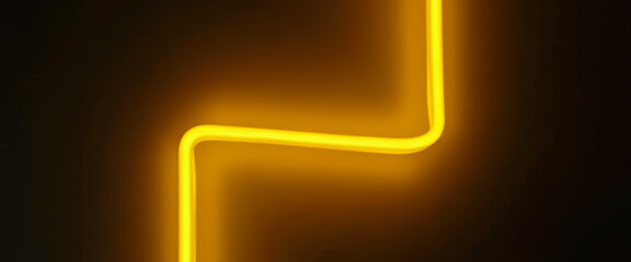 Wall Mural - Abstract Glowing Neon Line