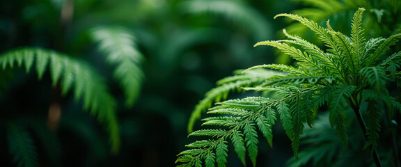 Wall Mural - Lush Green Fern Fronds