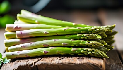 Vibrant Fresh Green Asparagus Ready for Culinary Delights