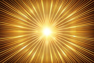 Sticker - Golden rays radiating from central light source creating warmth