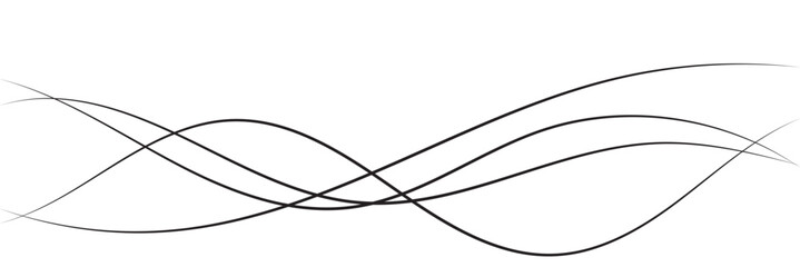 Wall Mural - futuristic abstract wavy background. thin line on white. minimal round lines abstract tech backgroun
