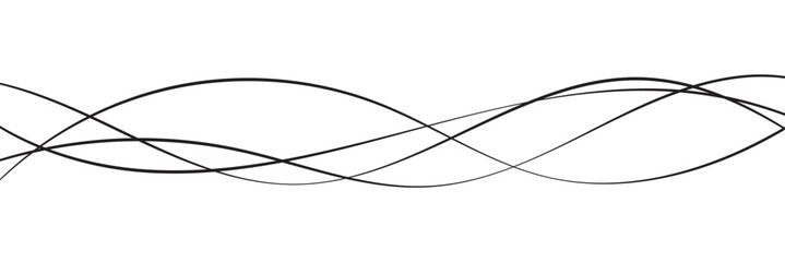 Wall Mural - futuristic abstract wavy background. thin line on white. minimal round lines abstract tech backgroun