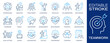 © lovemask - Teamwork outline icon set. Collection of teamwork, collaboration, leadership, management and more. Vector illustration. Editable stroke.
