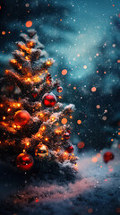 Sticker - christmas background