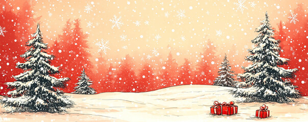 Sticker - christmas background