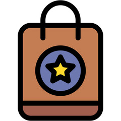 Sticker - Vector Icon for shopping, Favorite, product, bag