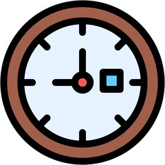 Wall Mural - Vector Icon Clock, time, watch, duration, hour