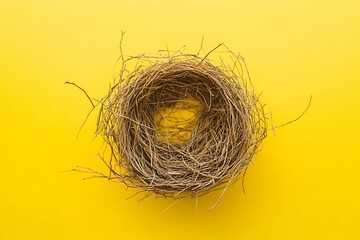 Wall Mural - Bird nest isolated.