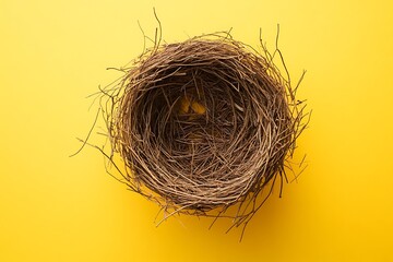 Wall Mural - Bird nest isolated.