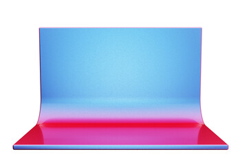 Poster - Blue and pink gradient photography backdrop with soft color blend