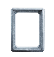 Wall Mural - Stone texture rectangular picture frame with realistic stone design