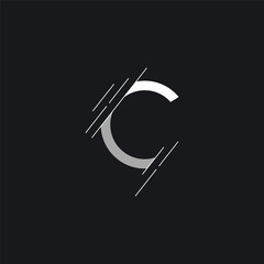 Wall Mural - Unique and modern geometric letter C initial logo template design. Logo for business, business card, brand and identity.