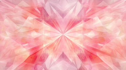 Poster - elegant pastel pink color geometric abstract pattern
