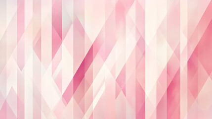 Poster - elegant pastel pink color geometric abstract pattern