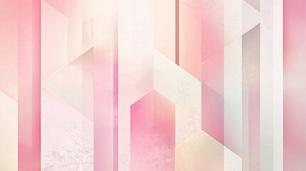 Poster - elegant pastel pink color geometric abstract pattern