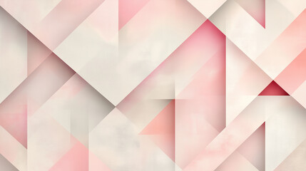 Poster - elegant pastel pink color geometric abstract pattern