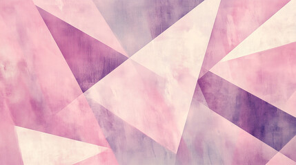 Poster - elegant pastel pink color geometric abstract pattern
