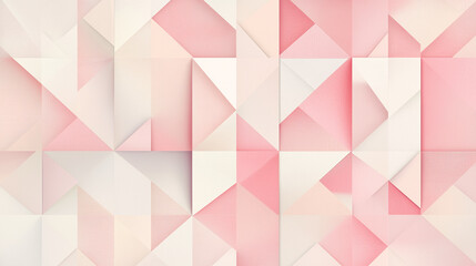 Poster - elegant pastel pink color geometric abstract pattern