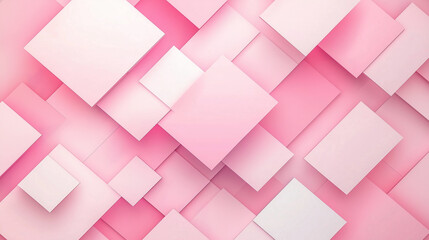 Poster - elegant pastel pink color geometric abstract pattern