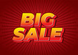 © Adipra - Big sale. Text effect in 3D style with modern colors