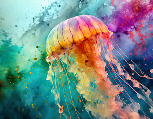 Poster - Lively jellyfish