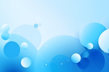 Poster - Soft blue abstract background with circular shapes and gradients.