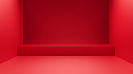Wall Mural - a solid red background with a subtle gradient from black at the edges to light red in the center. is