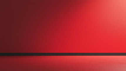 Wall Mural - a solid red background with a subtle gradient from black at the edges to light red in the center. is