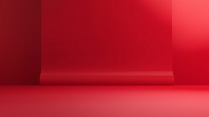 Wall Mural - a solid red background with a subtle gradient from black at the edges to light red in the center. is