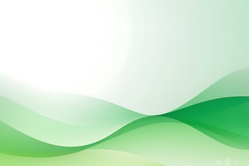 Poster - Soft green waves create a calming, abstract background.