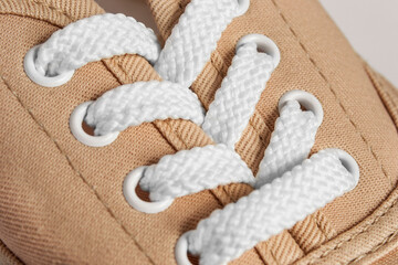 Canvas Print - Shoe laces closeup