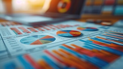 Poster - A detailed analysis of the budget, spreadsheets, and financial charts.