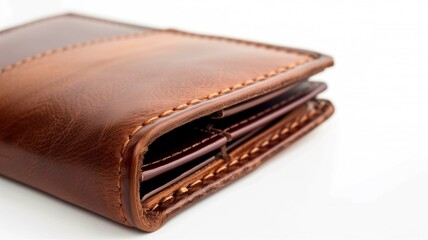 Elegant and detailed leather wallet design showcasing fine craftsmanship