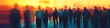© Boris - Blurred crowd movement in vibrant tones.