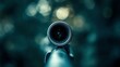 © irissca - Close-up of rifle barrel in focus. Precision, shooting, firearm detail, sniper perspective, military equipment concept
