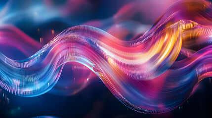 Abstract digital wave tech