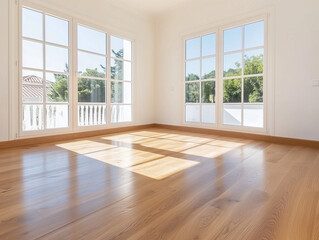 Interior of contemporary open plan room 